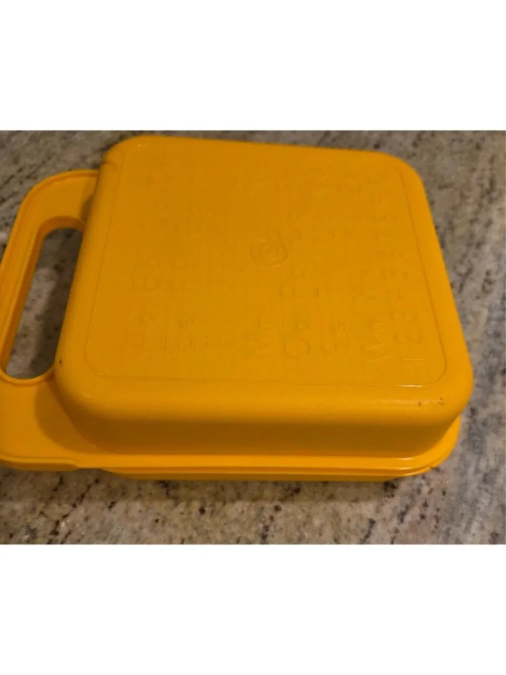 Tupperware stencil case